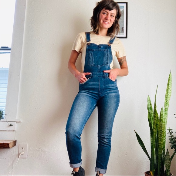 Divided Pants - H&M (Divided) Blue denim overalls